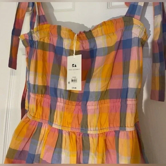 Free Assembly Midi Sundress with Tie Shoulder Straps - M - Picture 7 of 8